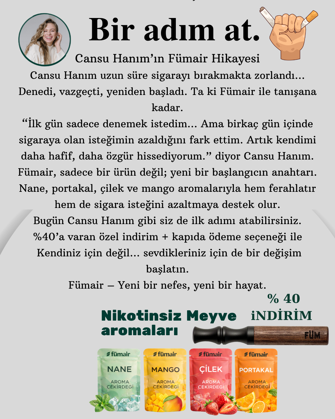 FümAir™ Sigara Bıraktırma Aparatı