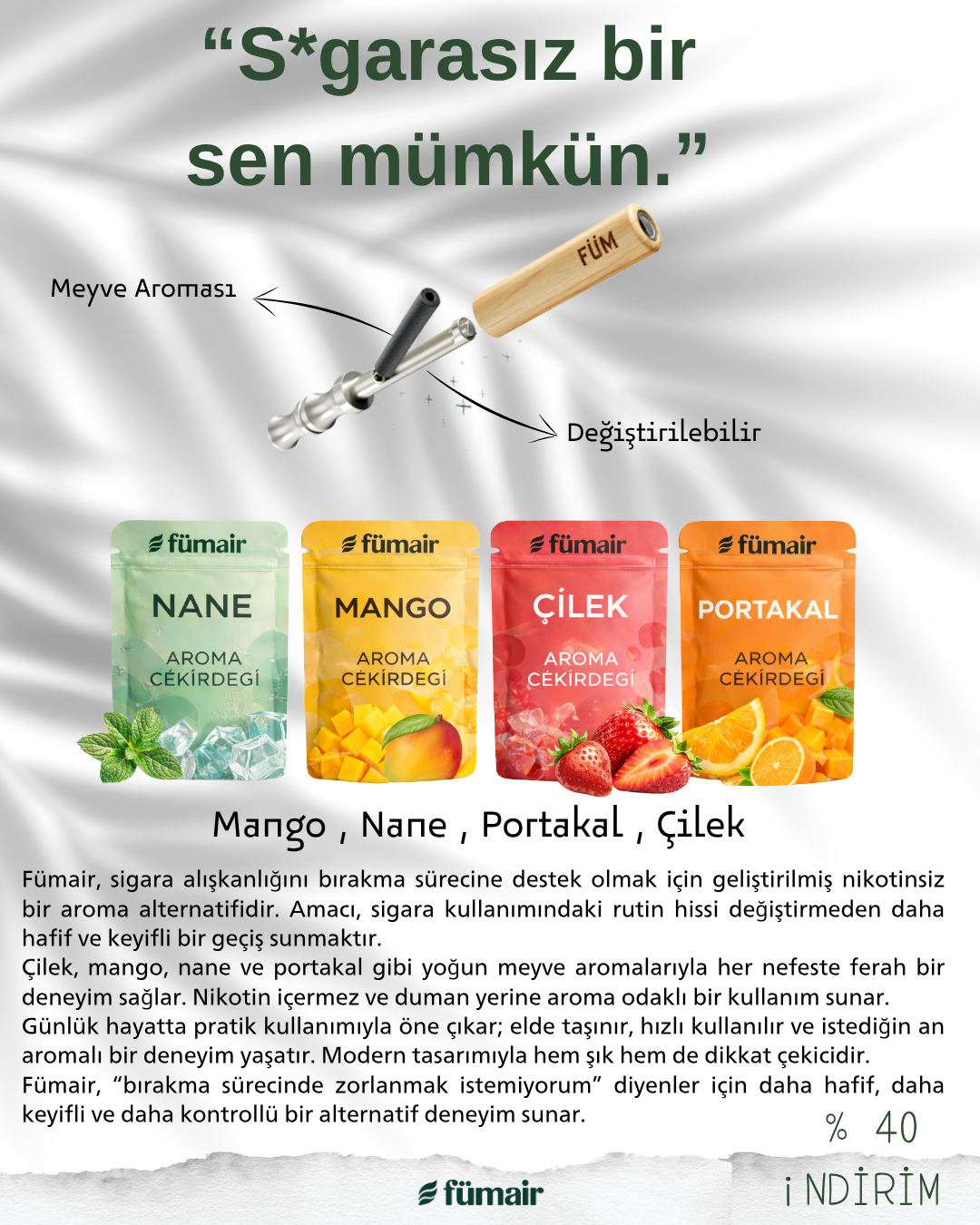 FümAir™ Sigara Bıraktırma Aparatı